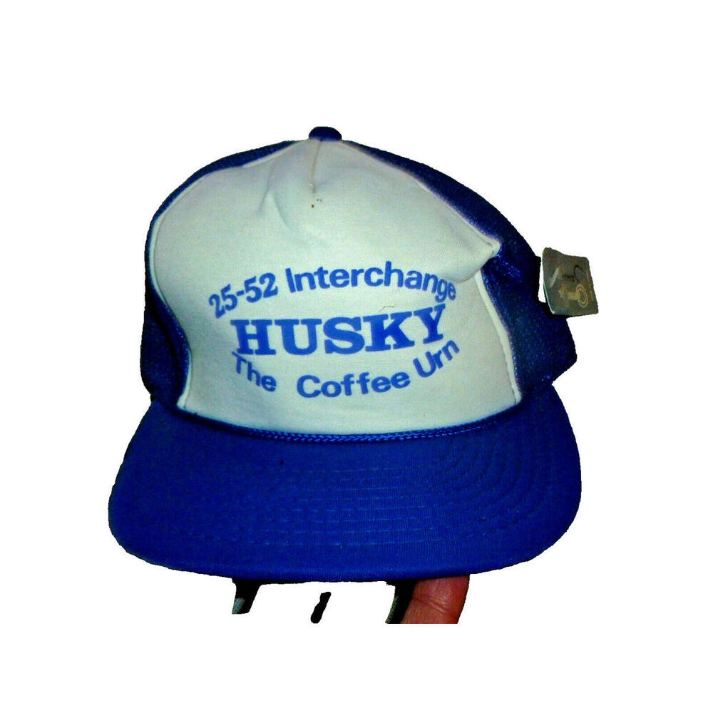 Vintage Interchange HUSKY Coffee‎ Urn Snapback Hat Cap Hanes OS